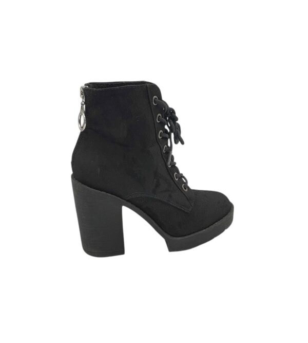 Botine dama Selected 37, material textil, negru - imagine 1