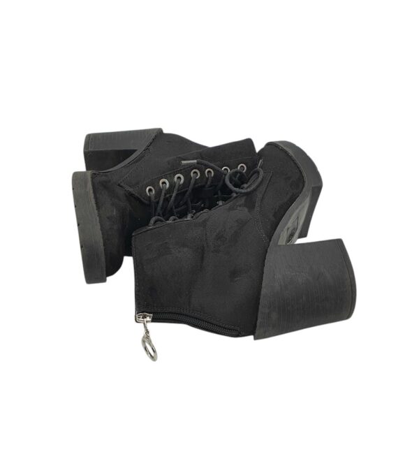 Botine dama Selected 37, material textil, negru - imagine 4