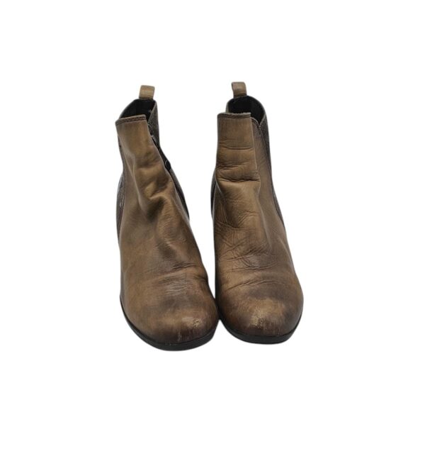 Botine dama Marco Tozzi 37, piele, piele intoarsa, maro - imagine 3