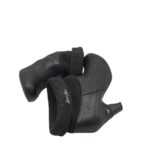 Botine dama Amber Gray 35, material textil, piele, negru - imagine 4