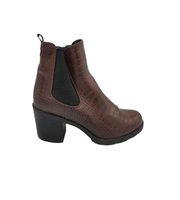 Botine dama Graceland 37, imitatie de piele, maro - imagine 1