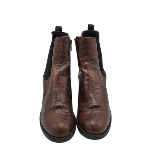 Botine dama Graceland 37, imitatie de piele, maro - imagine 3