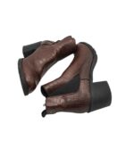 Botine dama Graceland 37, imitatie de piele, maro - imagine 4