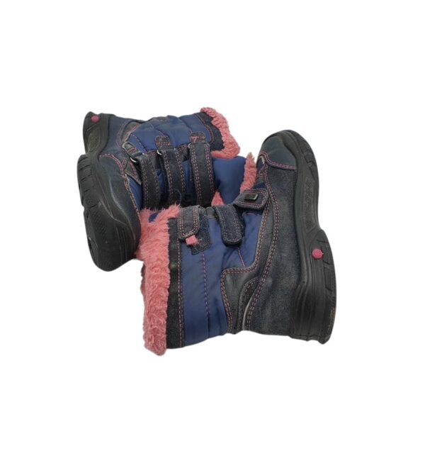 Cizme copii Elefanten 29, material texti, imitatie de piele, albastru, imblanite - imagine 3