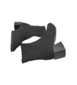 Botine dama 37, material textil, negru - imagine 4