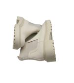 Ghete dama Stradivarius, imitatie de piele, material textil, bej - imagine 4