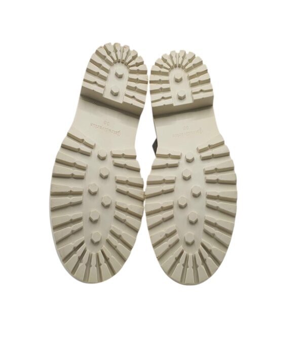 Ghete dama Stradivarius, imitatie de piele, material textil, bej - imagine 5