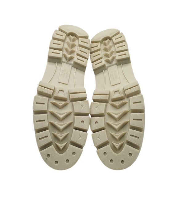 Ghete dama Bershka material textil, imitatie de piele,  bej - imagine 5