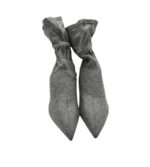 Botine dama Zara 40, material textil, gri - imagine 3