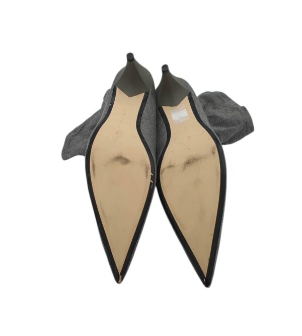 Botine dama Zara 40, material textil, gri - imagine 5