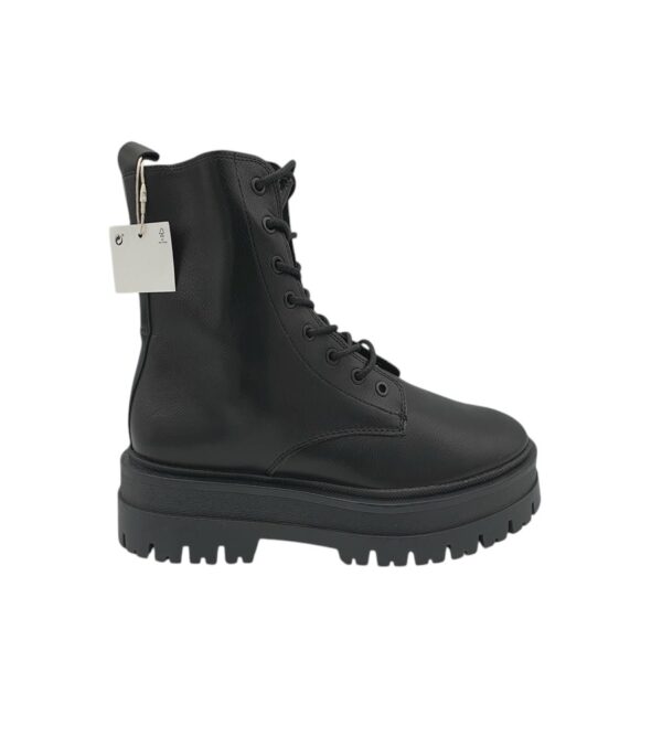 Ghete dama Stradivarius 37, imitatie de piele, negru - imagine 1