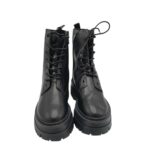 Ghete dama Stradivarius 37, imitatie de piele, negru - imagine 3