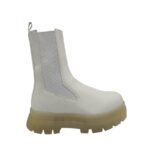 Cizme dama Bershka 42,imitatie de piele, alb
