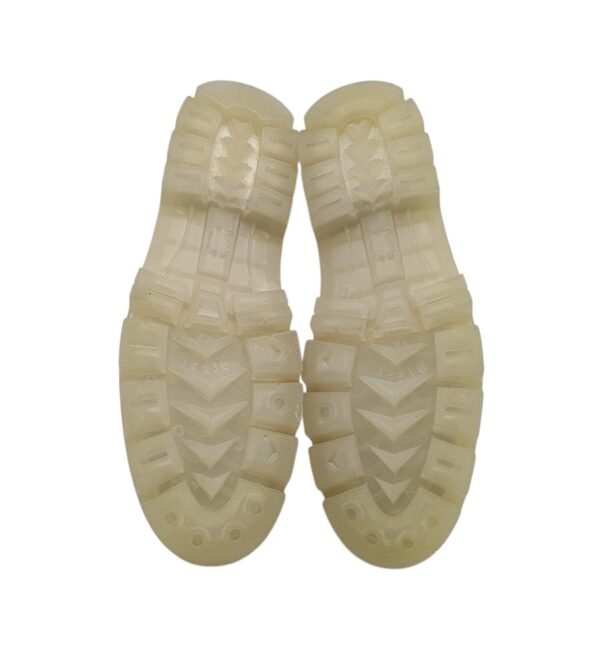 Cizme dama Bershka 42,imitatie de piele, alb - imagine 5