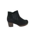 Botine dama Gabor 38, piele intoarsa, negru