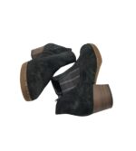 Botine dama Gabor 38, piele intoarsa, negru - imagine 4