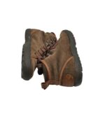 Ghete dama 39, piele intoarsa, maro - imagine 4