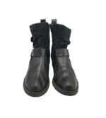 Ghete dama Remonte 40, piele, piele intoarsa, negru - imagine 3
