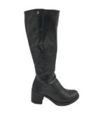 Cizme dama Sylvine 37, imitatie de piele, negru