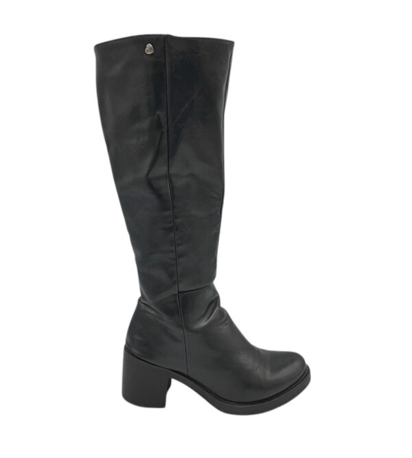Cizme dama Sylvine 37, imitatie de piele, negru - imagine 1