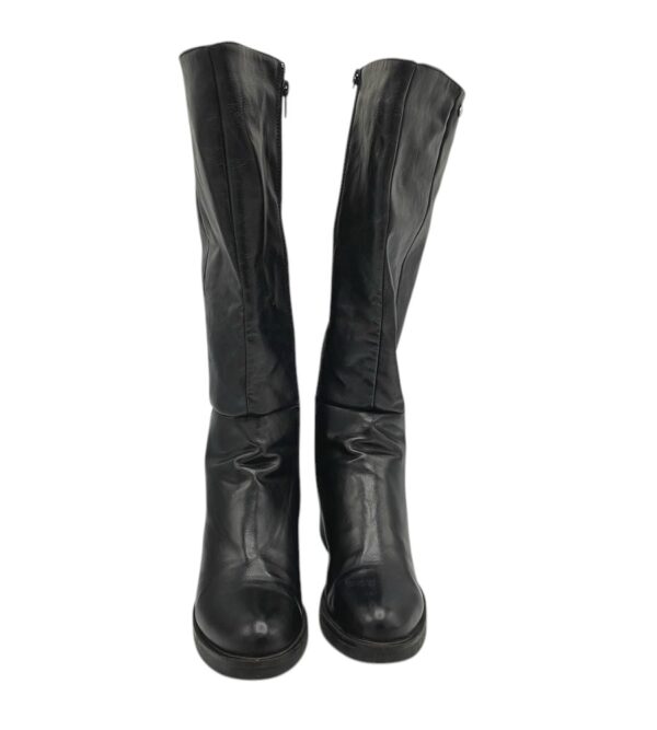 Cizme dama Sylvine 37, imitatie de piele, negru - imagine 3
