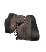 Ghete dama 40, material textil, bej - imagine 4