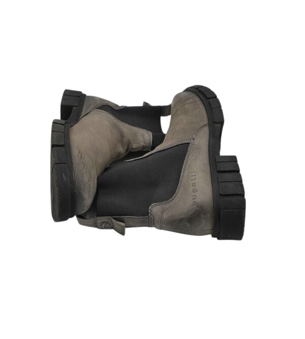 Ghete dama Bugatti 40, material textil, piele, gri negru - imagine 4