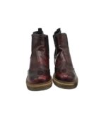 Botine dama 40, imitatie de piele, maro - imagine 3