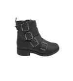 Ghete dama 38, imitatie de piele, negru