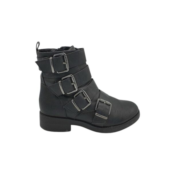 Ghete dama 38, imitatie de piele, negru - imagine 1