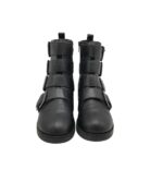 Ghete dama 38, imitatie de piele, negru - imagine 3