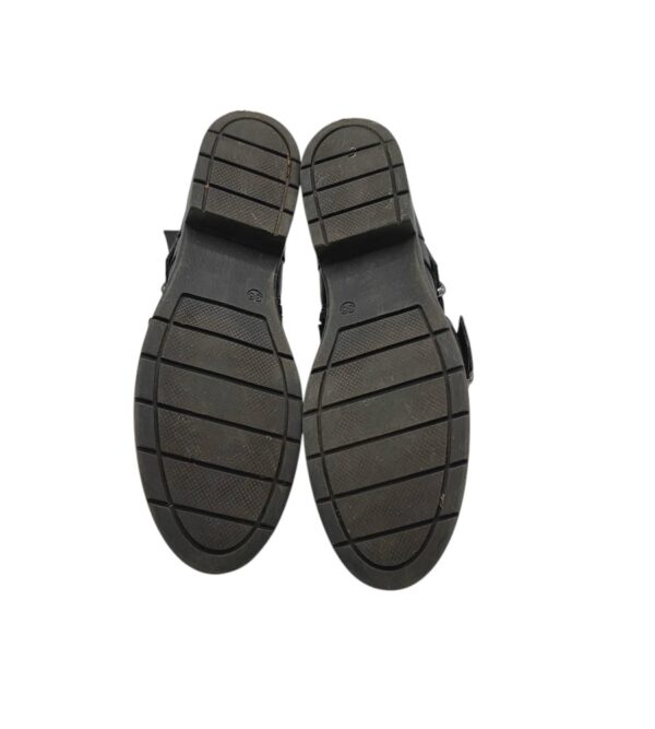 Ghete dama 38, imitatie de piele, negru - imagine 5