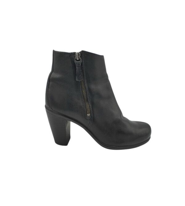 Botine dama Ecco 37, piele, negru - imagine 1