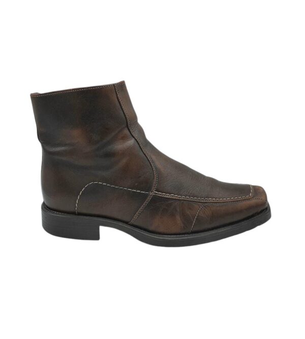 Cizme barbati 43, piele, maro, imblanite - imagine 1