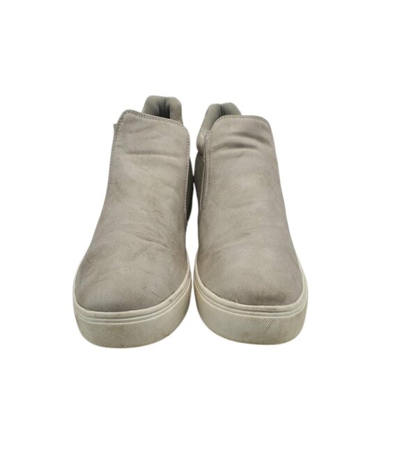 Adidasi barbati 45, imitatie de piele, gri - imagine 3