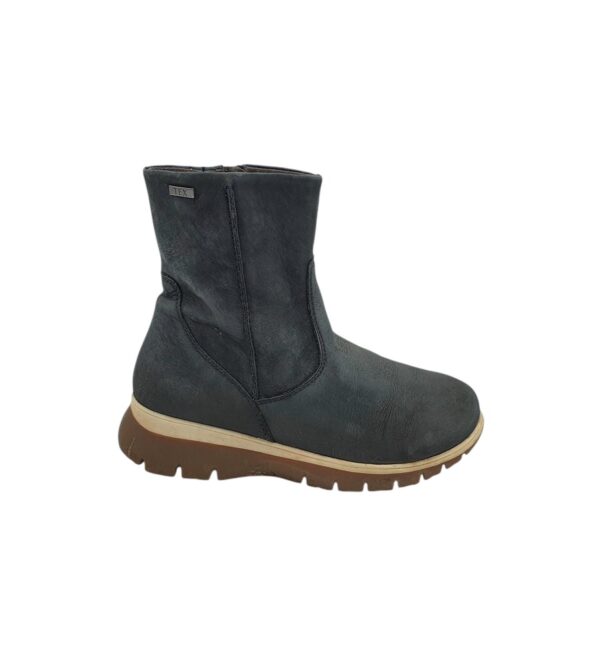 Ghete dama Hush Puppies 37, piele, negru, imblanite - imagine 1