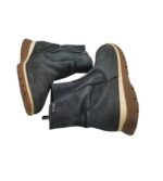 Ghete dama Hush Puppies 37, piele, negru, imblanite - imagine 4