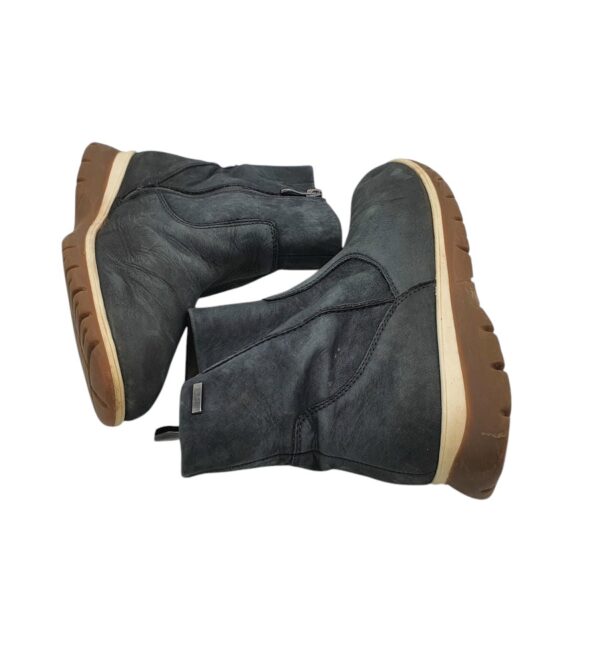 Ghete dama Hush Puppies 37, piele, negru, imblanite - imagine 4