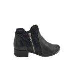 Botine dama Caprice 37, piele, negru