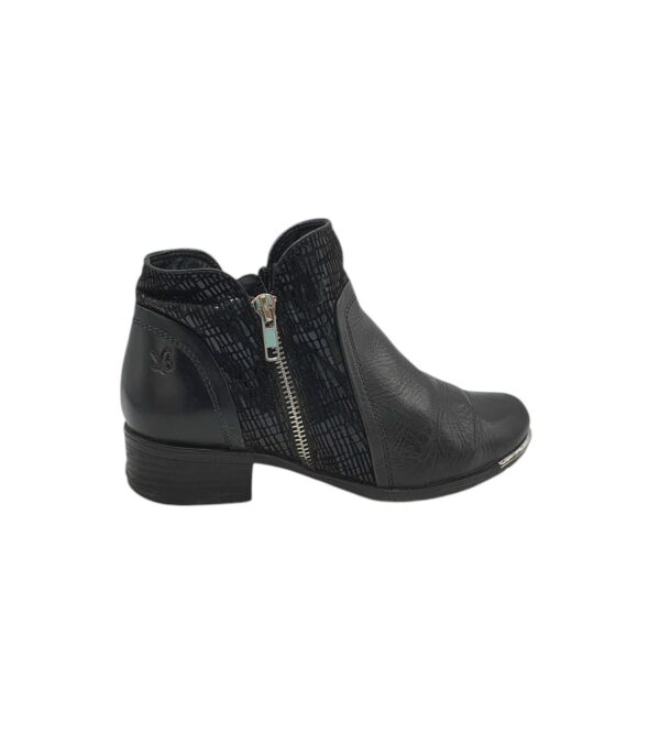 Botine dama Caprice 37, piele, negru - imagine 1
