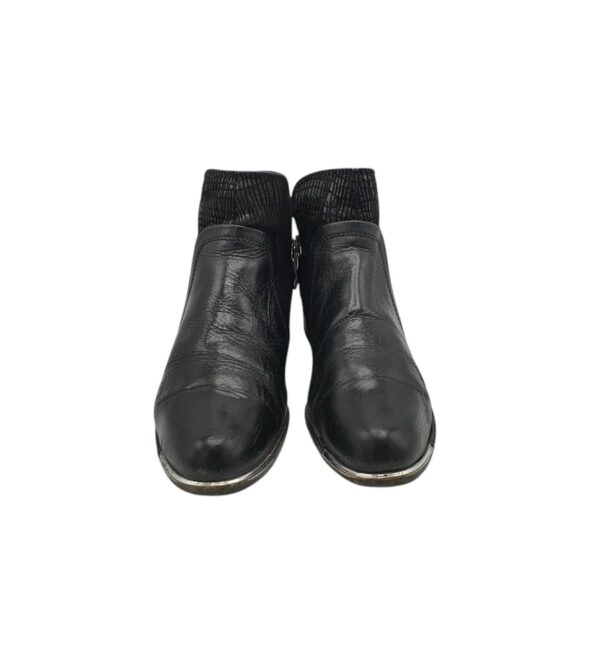 Botine dama Caprice 37, piele, negru - imagine 3