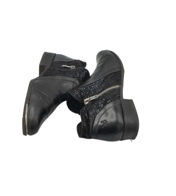 Botine dama Caprice 37, piele, negru - imagine 4
