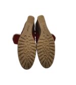 Ghete dama Gabor 40, piele intoarsa, rosu, imblanite - imagine 5