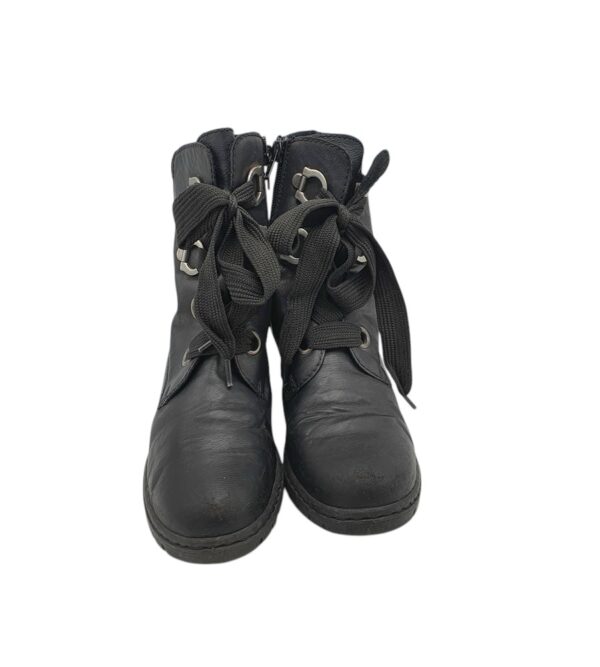 Botine dama Rieker 39, imitatie de piele, negru - imagine 3