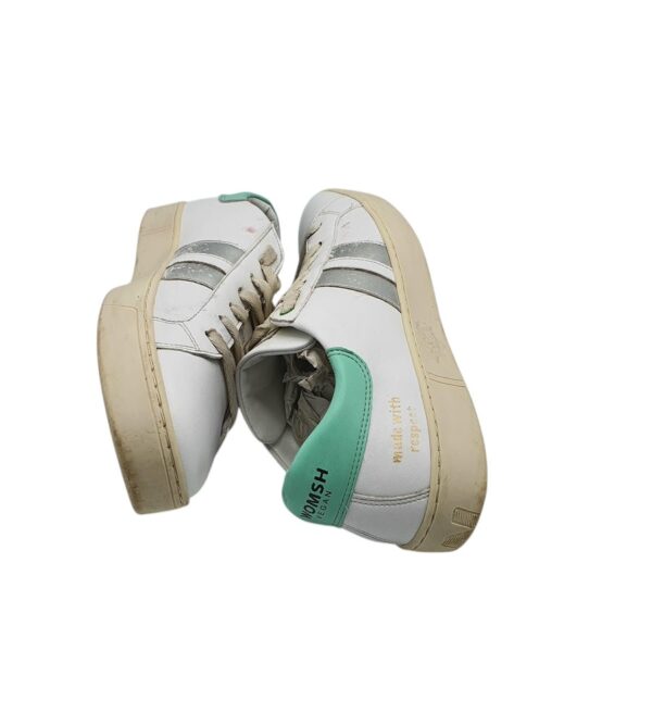 Adidasi dama Womsh 41, imitatie de piele, alb - imagine 4