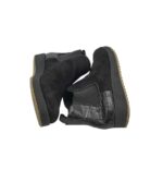 Botine dama La strada 37, material textil, imitatie de piele, negru - imagine 4