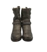 Cizme dama Jfk 38, piele, gri, imblanite - imagine 3