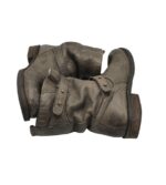 Cizme dama Jfk 38, piele, gri, imblanite - imagine 4