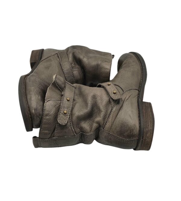Cizme dama Jfk 38, piele, gri, imblanite - imagine 4