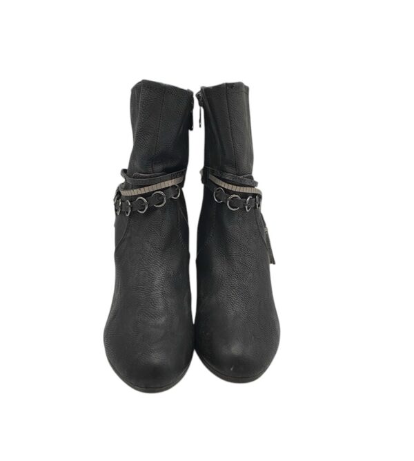 Cizme dama Tom Tailor 40, imitatie de piele, negru - imagine 3